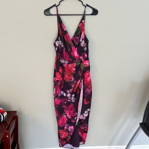 Express Floral V-Neck Jumpsuit